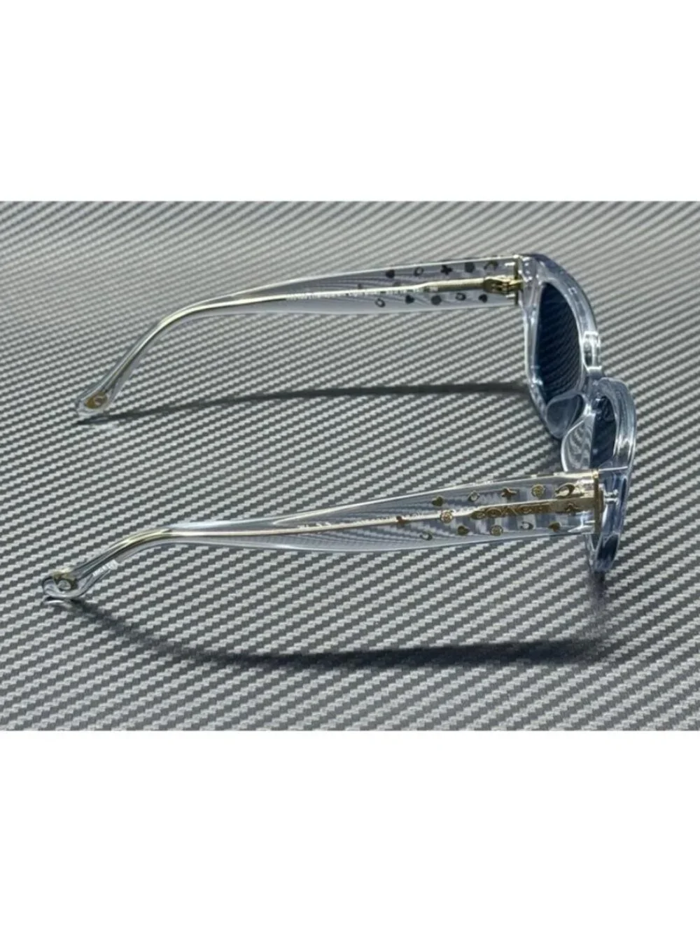 New Coach Women Transparent Blue Sunglasses -19-140